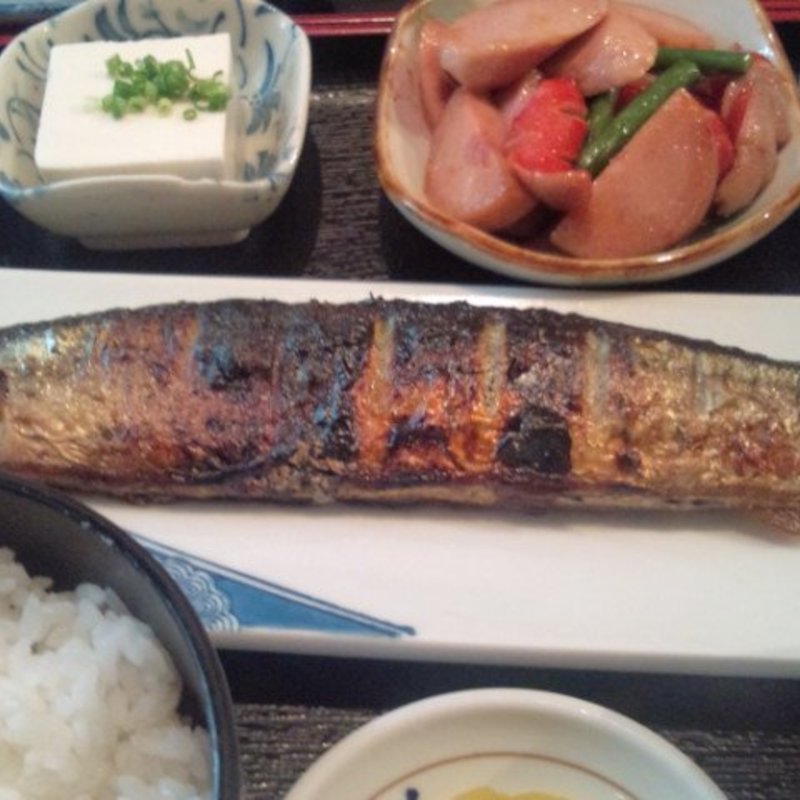 生さんま焼き定食(まさいち)