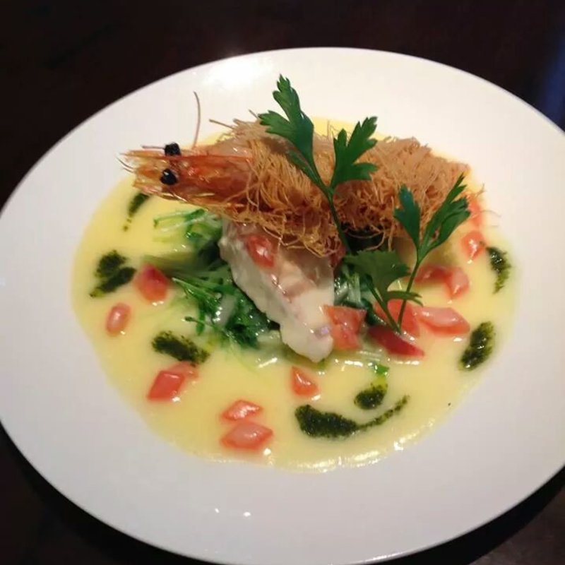 鮮魚のポシェ&海老の包み揚げ(カスケードガーデン （Cascade Garden【旧店名】レストラングリーンハウス）)