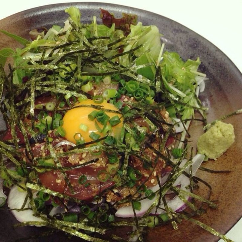 首折れ鯖の和風ユッケ(seafooddiningbar隆)