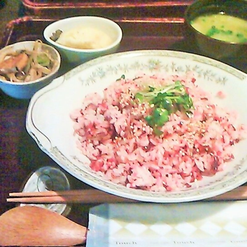 シバ漬け定食(喫茶・喫酒 おまめ)