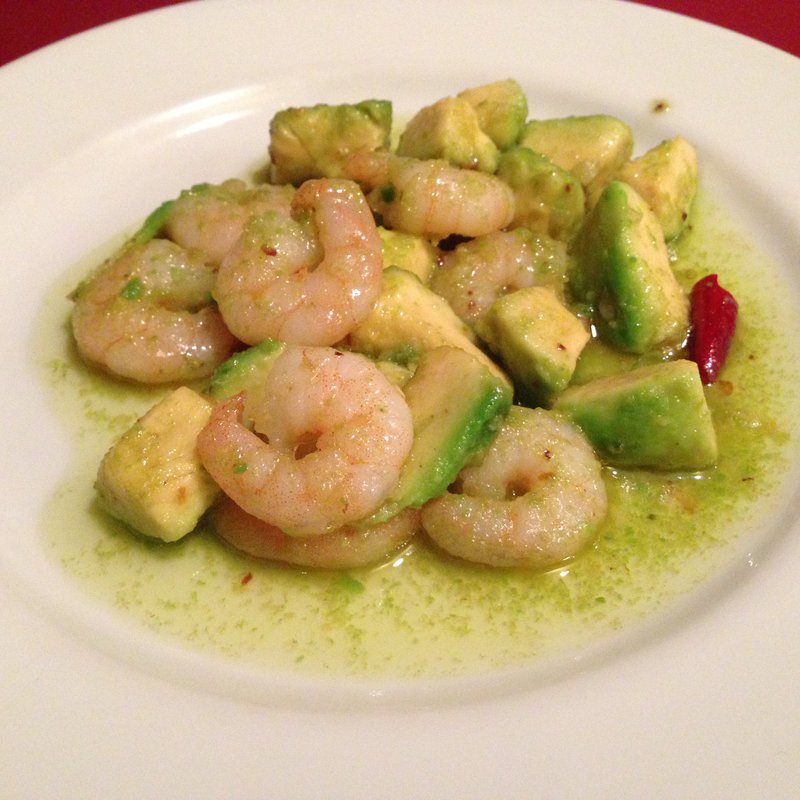 小海老とアボカドのソテー(トラットリア ラ・ベルデ 日比谷店)
