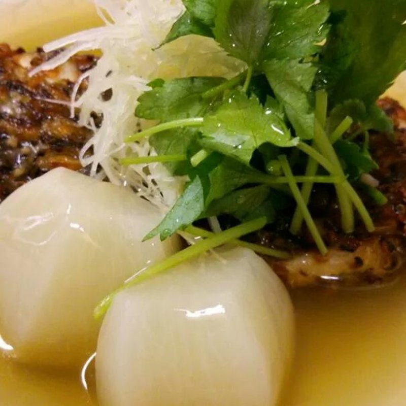 鯛しいたけのあられソテー(やすひろの畑 )