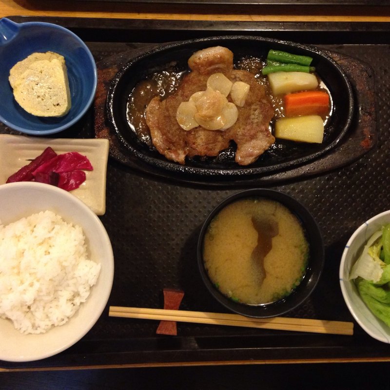 ポークステーキ定食(キッチン新潟)