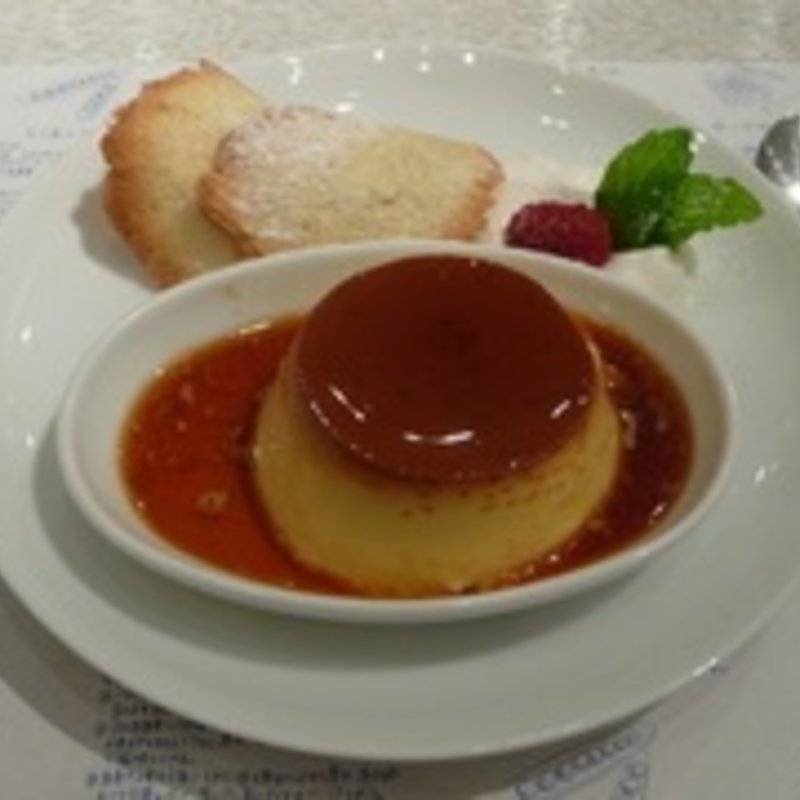 カスタードプリンセット(ゆとりの空間 横浜ベイクォーター店)