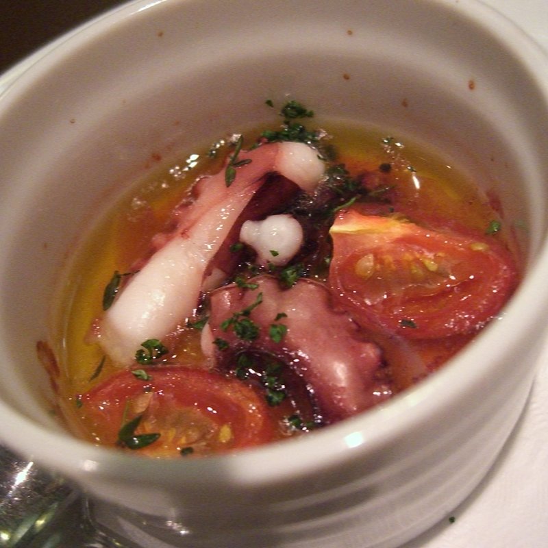 タコとトマトのアヒージョ(歩路庵 中目黒 （ポジアン）)