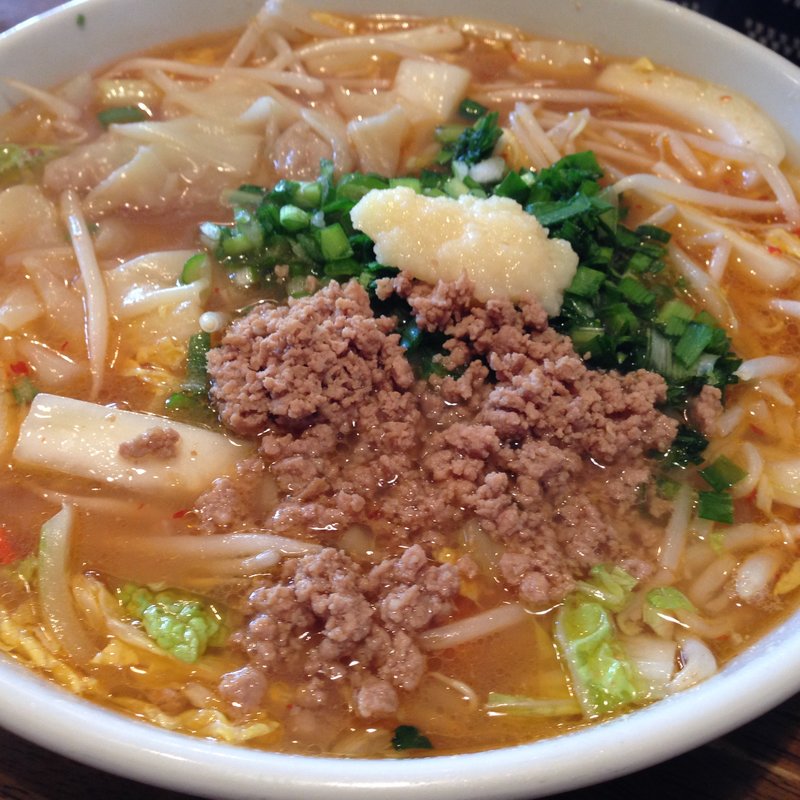 味噌ワンタンメン大盛り(エビスヤ　)