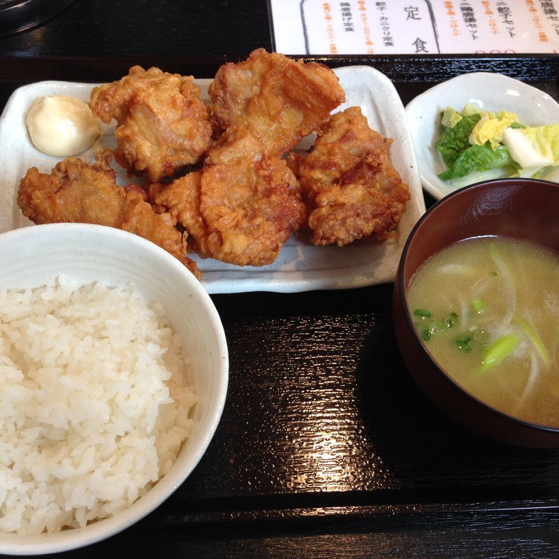 鶏唐揚げ定食(まる家)