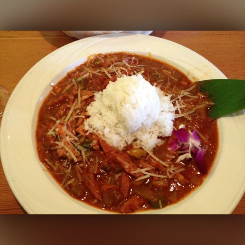 Chicken n Portuguese jambalaya(King's Hawaiian Bakery )