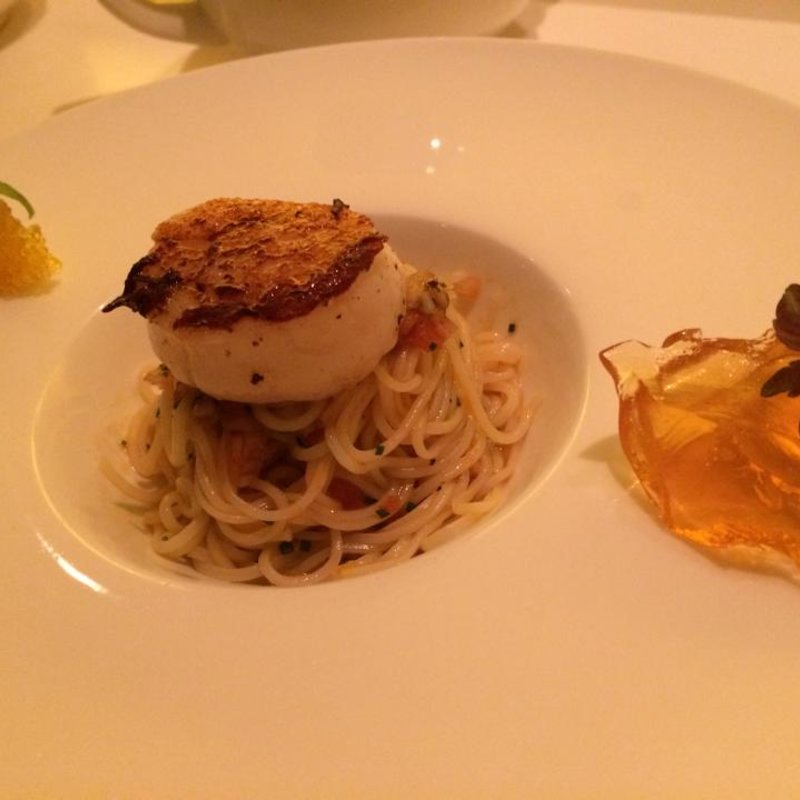 そうめんとグリル帆立(one or eight)