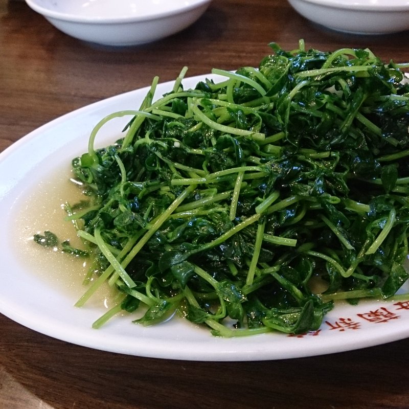 豆苗の炒め(梅蘭本店　金閣店)