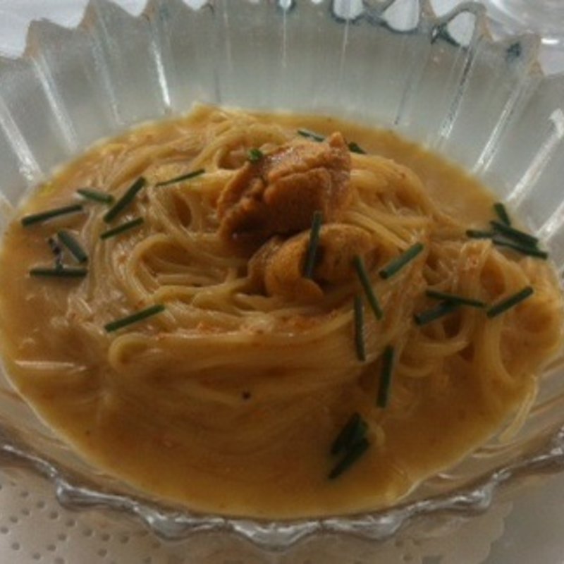 雲丹の冷製パスタ カッペリーニ(イタリアンレストラン ベラ コスタ)