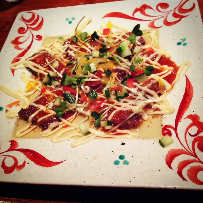 ちょっぴり焼いた牛肉のカルパッチョ(紅葉 )