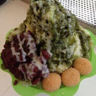 matcha shave ice(Gorilla In The Cafe)