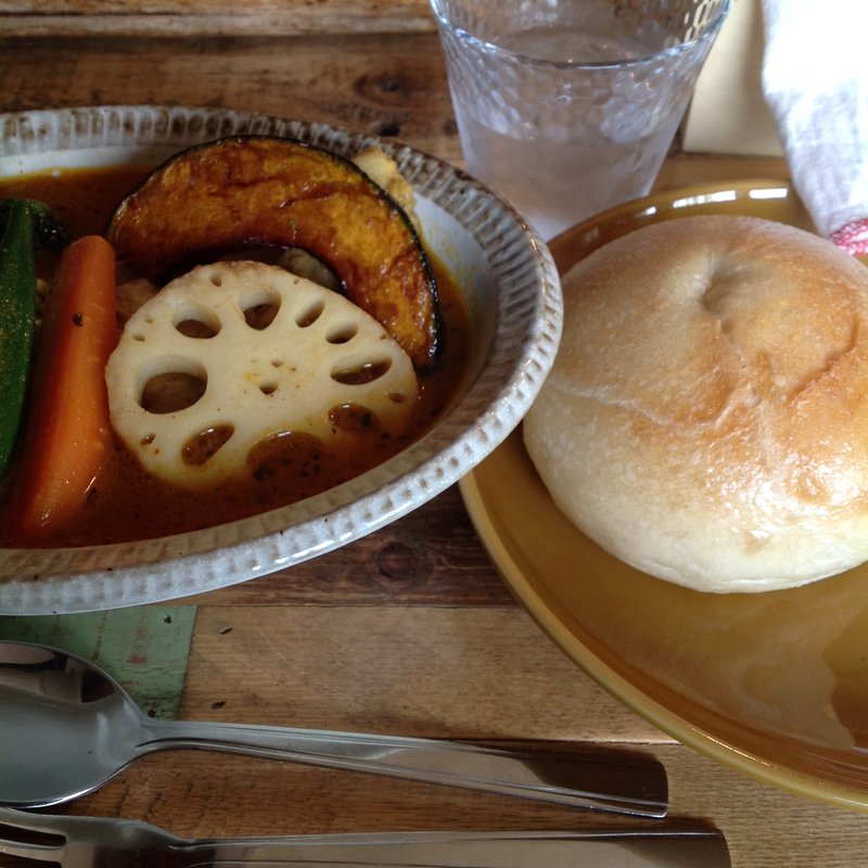 チキンのとろみスープ(CURRY&BAGEL Hakoniwa)
