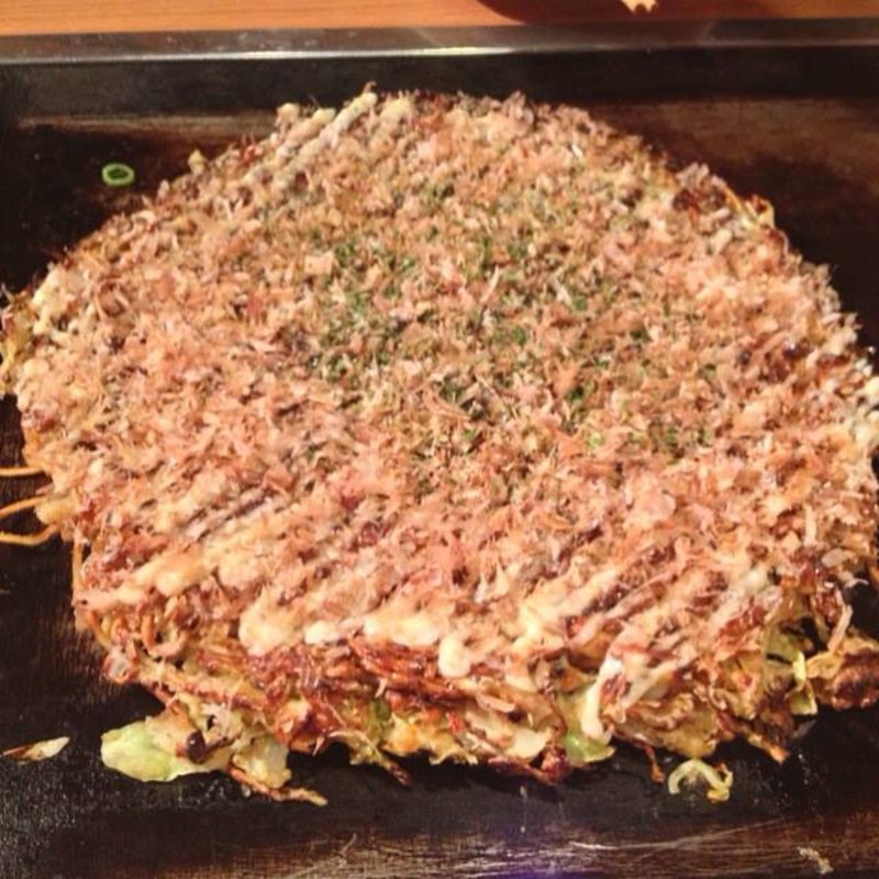 ミックスべた焼（豚・いか・えび）(花たぬき 河原町店 )