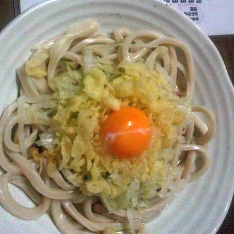 冷やしたぬき（生卵）(ふもとや )