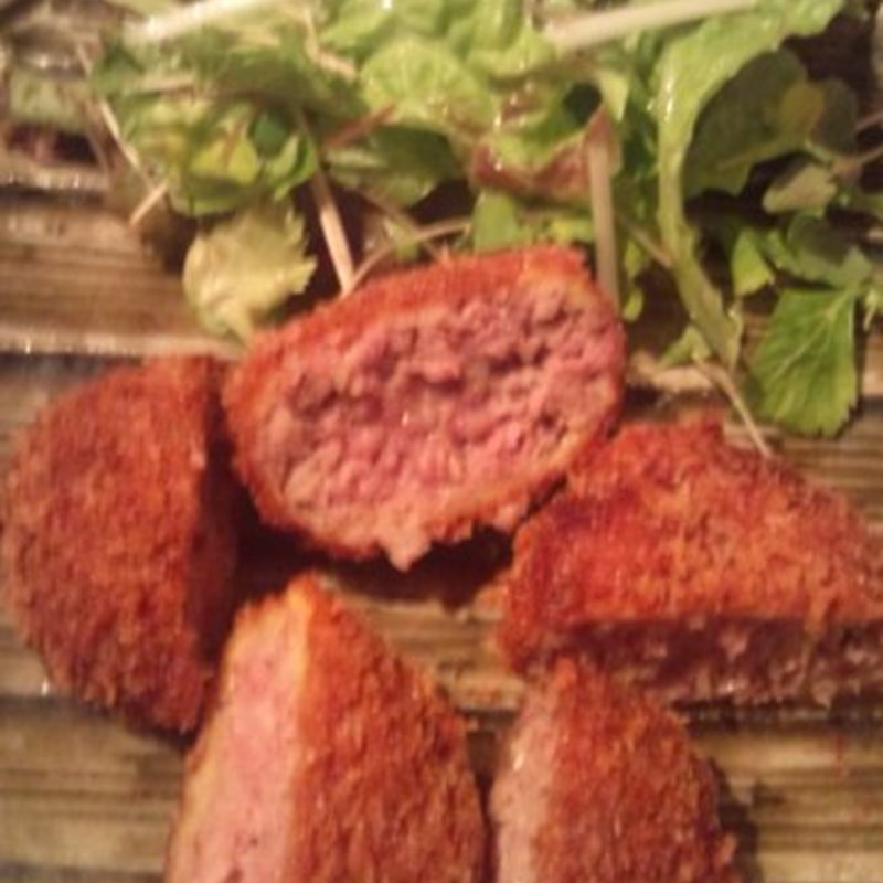 前沢牛メンチかつ(鉄板バル文明開化 （TEPPAN Bar）)