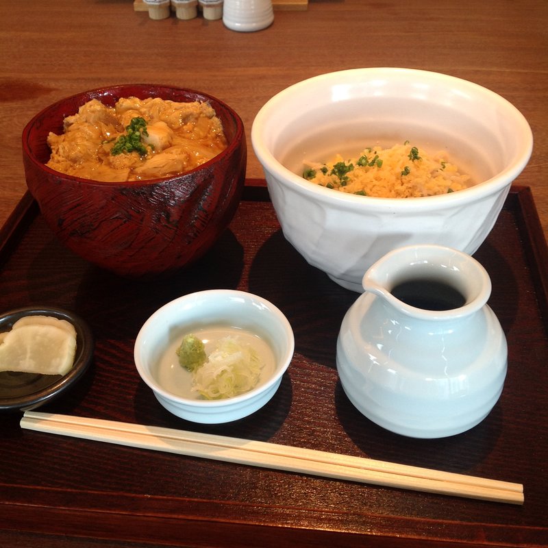 親子丼とたぬき蕎麦セット(こう楽)