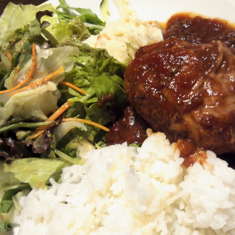 自家製煮込みハンバーグ定食 (神田和食居酒屋 のむず)