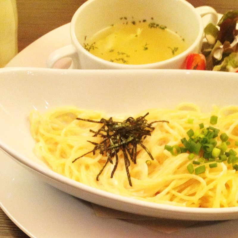 タラコパスタセット(エイト ライスフィールド カフェ 札幌駅北口店 （eight Ricefield cafe）)