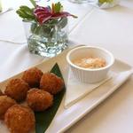 Deep fried risotto balls(Cafe Julia)