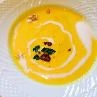 カボチャの冷製スープ(本格イタリア料理 イルクオーレ（アルピーノ村）)