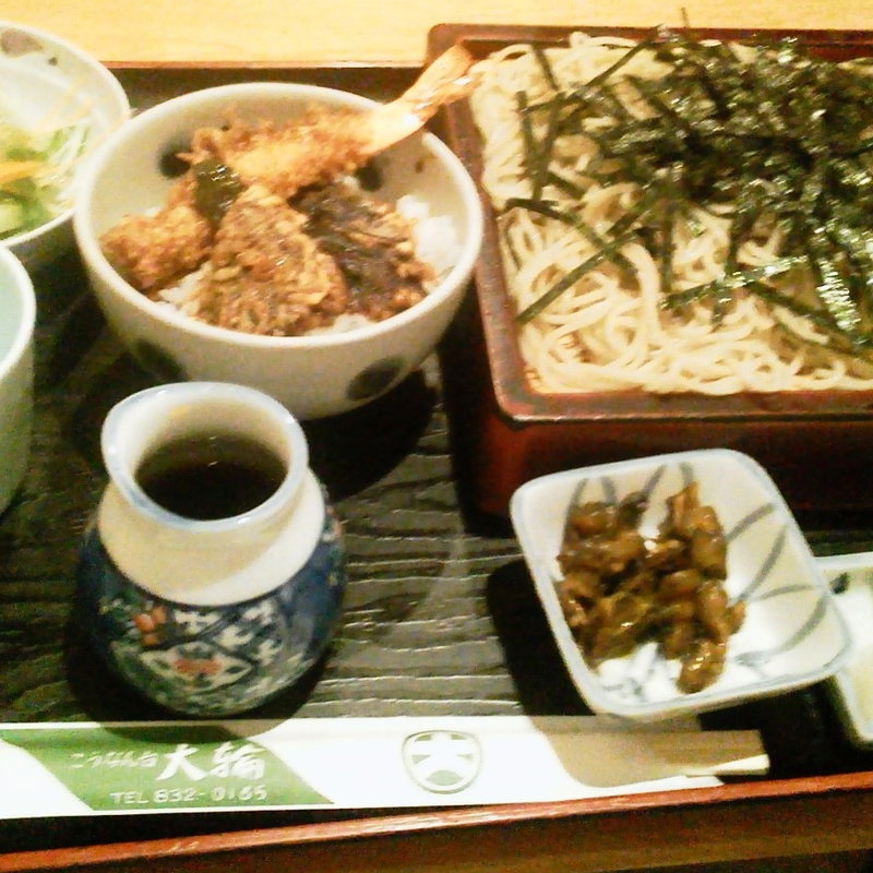 ざるそばセット　(大輪)