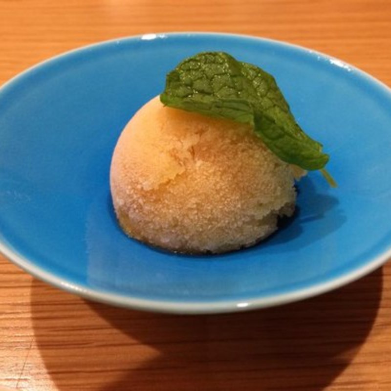 orange sorbet(Sushi Ginza Onodera)