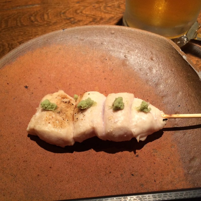 ササミ焼き　さび(炭火串焼 ふく)