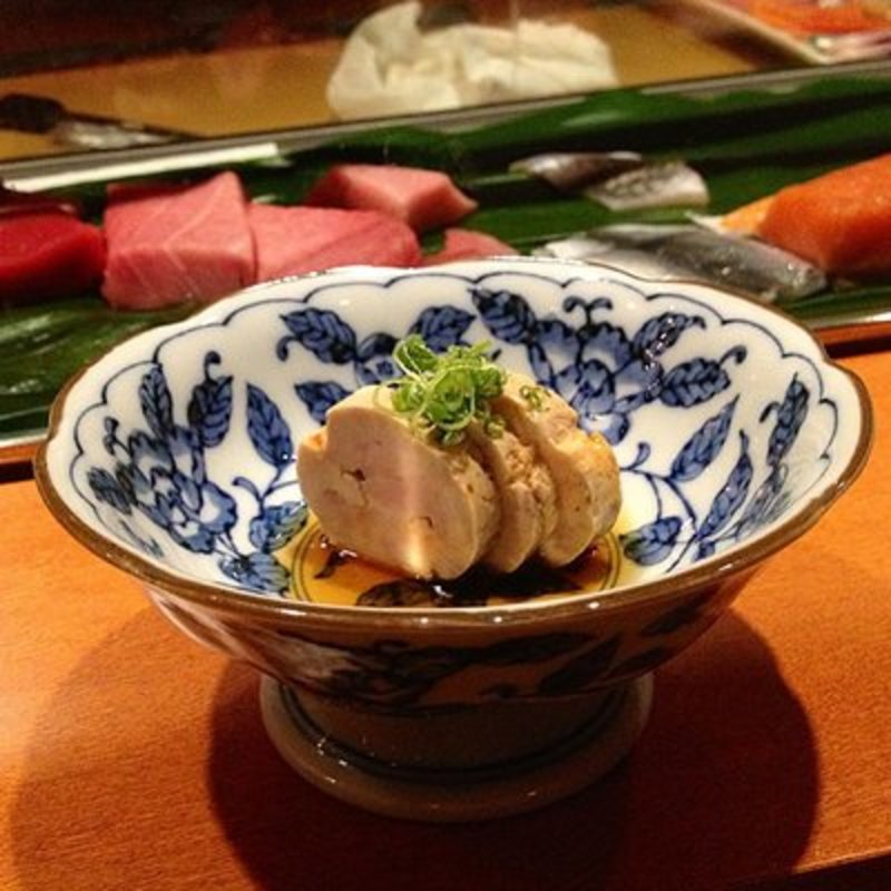 Ankimo with ponzu(Sushi dojo New York)