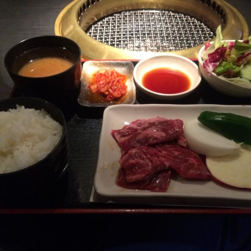 ハラミ焼肉定食(焼肉 一 心斎橋店 （クロベワギュウ ヤキニク イチ）)