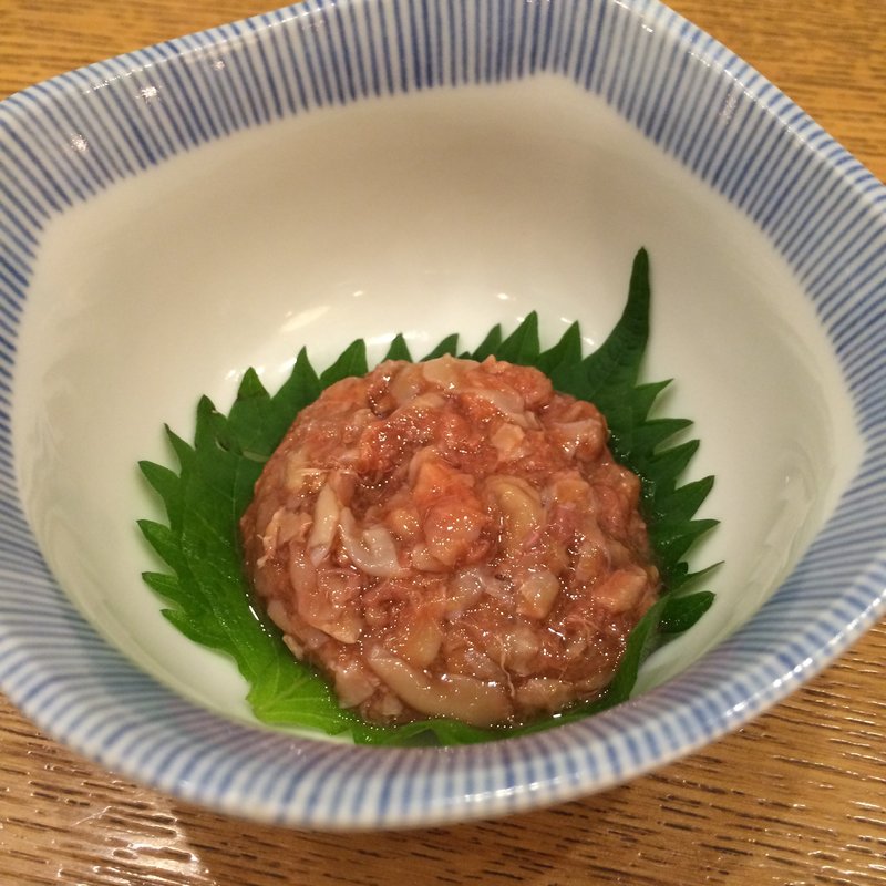 鯛の塩辛(とんかつ 武信 代々木上原店)