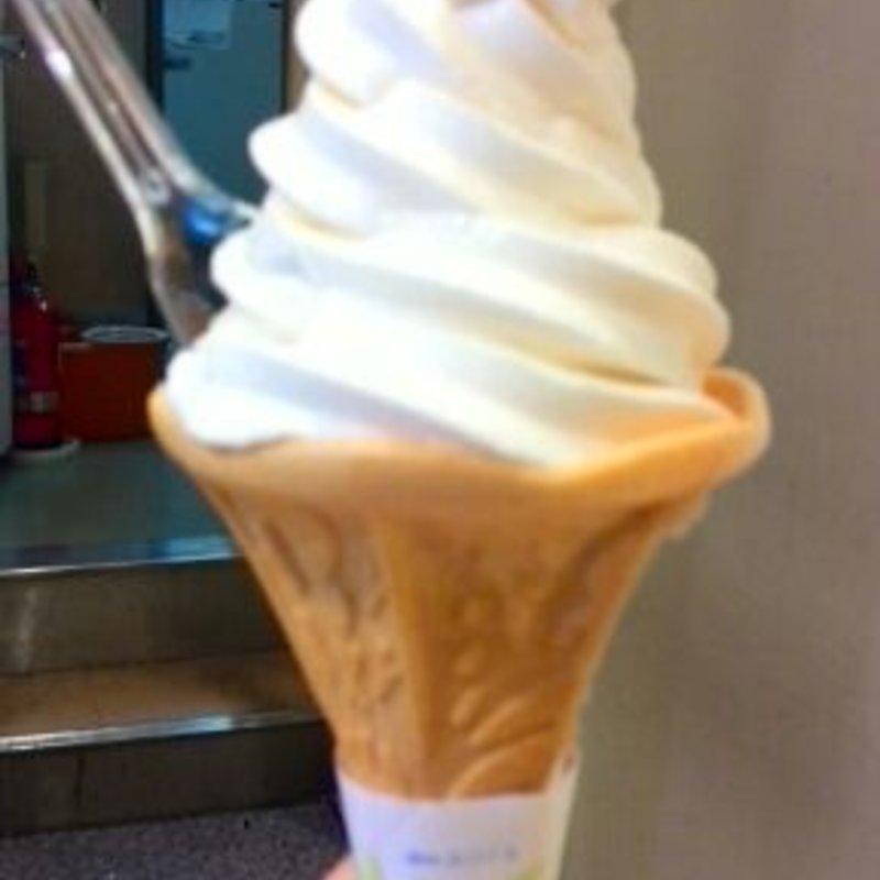 のだ塩ソフトクリーム(いわて銀河プラザ)