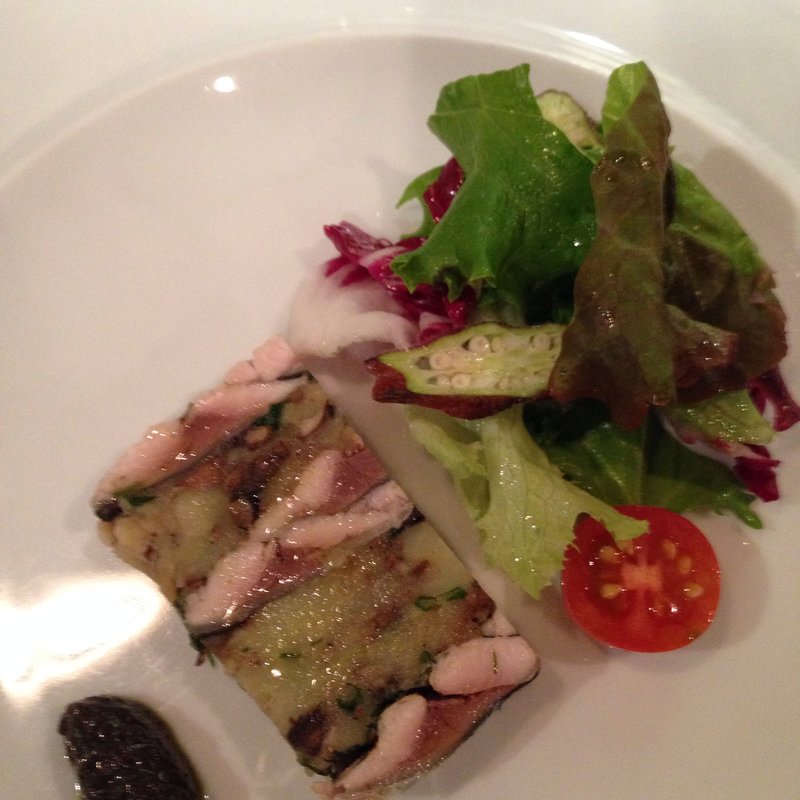 サンマとジャガイモのテリーヌ(Bar a Vin ムッシュヨースケ)