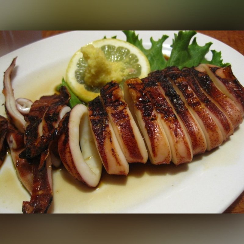 Grilled whole squid(Azuma Japanese Restaurant)