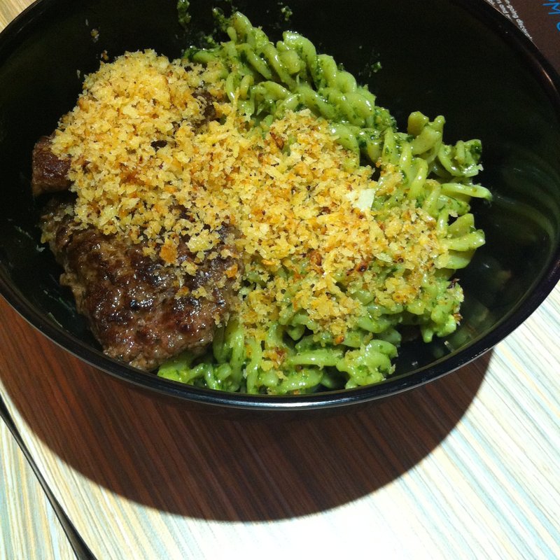 Sweet Basil and Cashew Nut Pesto with Grilled Lamb Kofta(Simplyd)