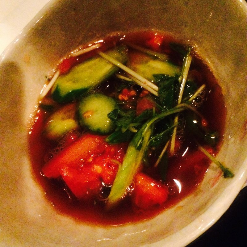 きゅうりとトマトのサラダ( ぶらり酒場語愛)