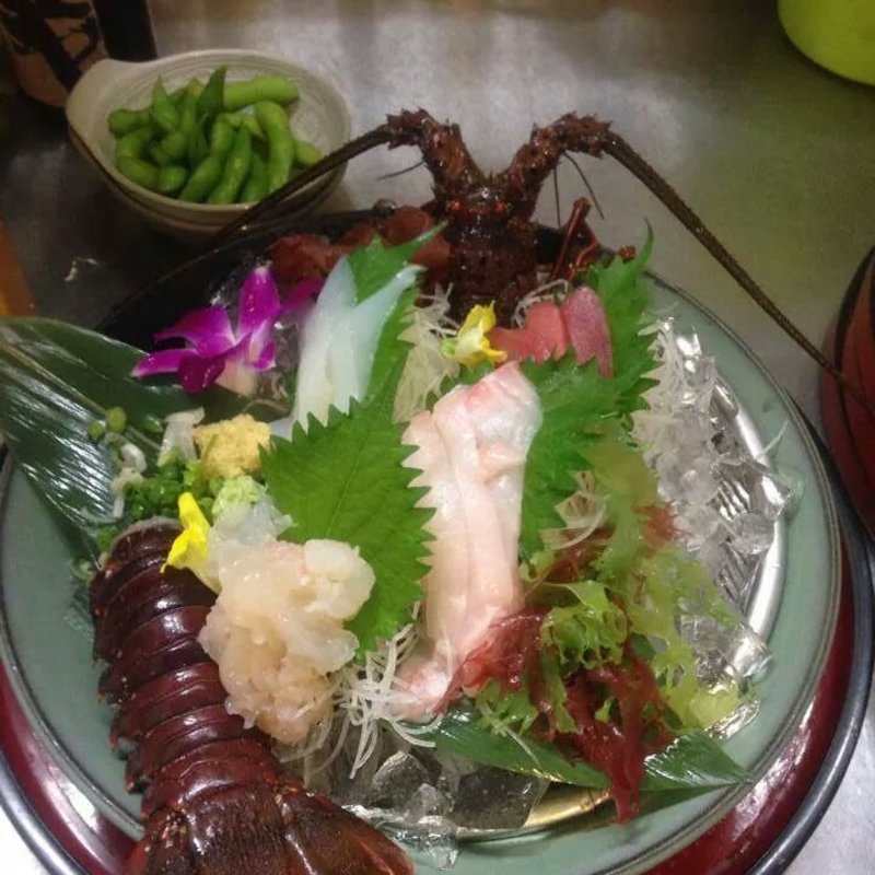 伊勢海老の刺身盛り(黒潮鮨 )