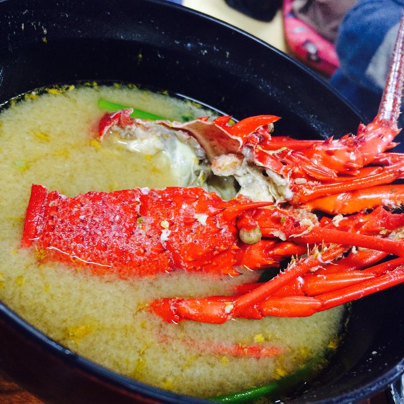 伊勢海老のお味噌汁(ぼら納屋)