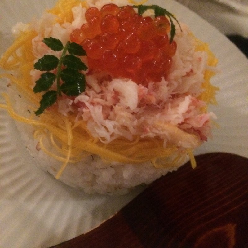 ズワイ蟹ちらし(俺の割烹 銀座本店)