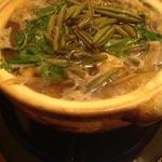 じゅんさい鍋(秋田比内地鶏と旬の料理　和（のどか）)