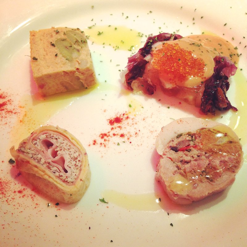 前菜4種盛り(洋風厨房 インコントロ‎ （ヨウフウチュウボウ インコントロ）)