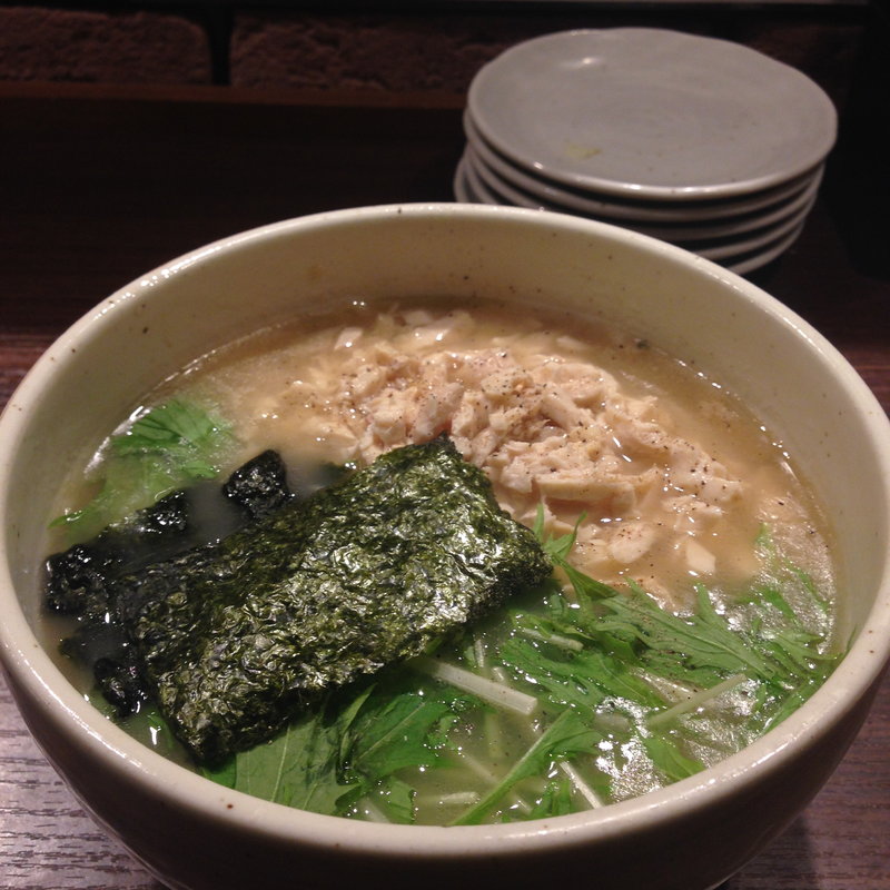 鶏ラーメン(やきとり家すみれ　綱島店)