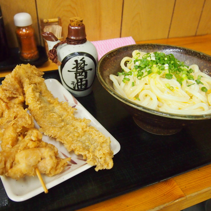 釜玉うどん(はな庄うどん （はなしょううどん）)