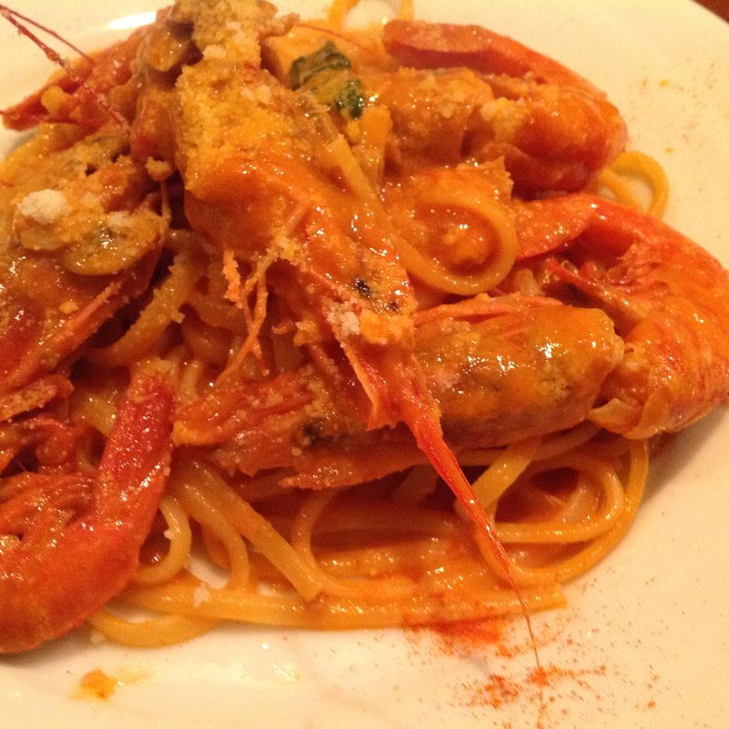 エビのアメリケーヌソースパスタ(サッポリーニ sapporini)