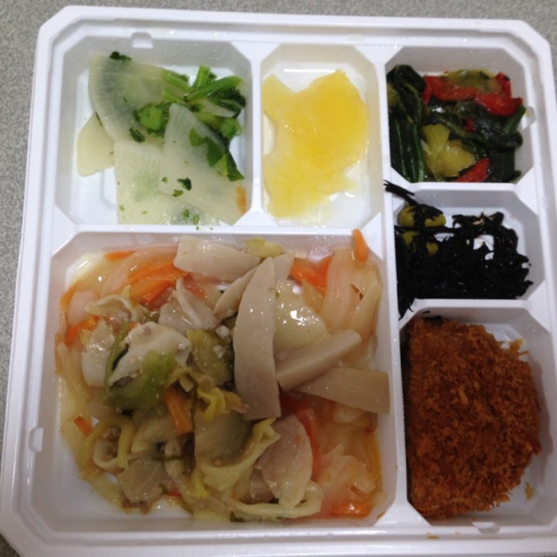 豚肉とキャベツの高菜炒めセット(ミールタイム)