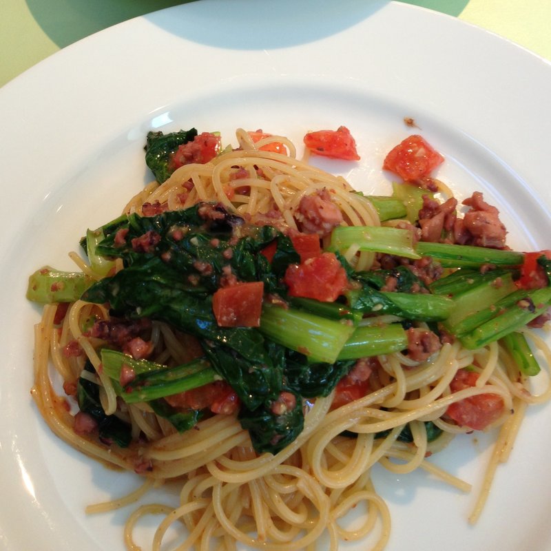 タコのラグーパスタ(リストランテ・ピアチェーレ)