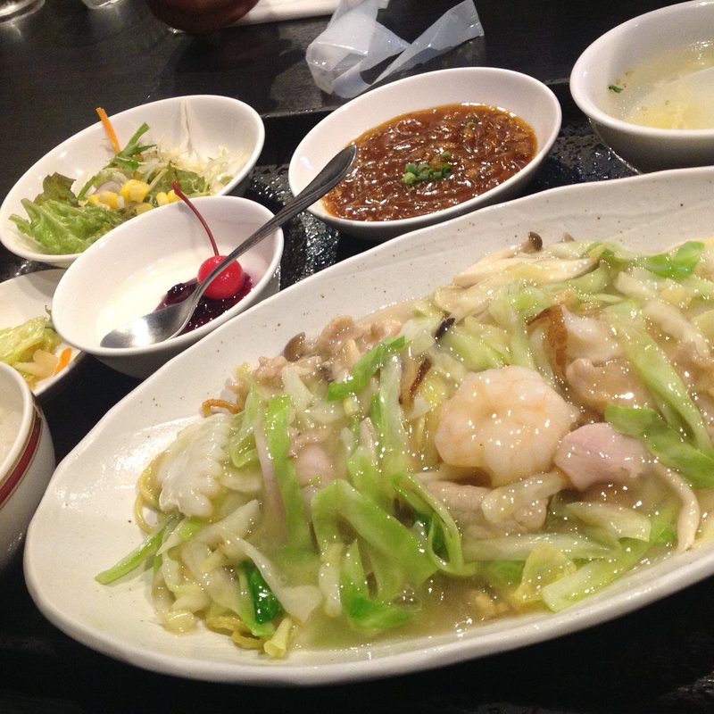 あんかけ焼きそば（塩）のセット(張家口 （チョウカコウ）)