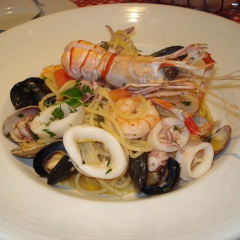 spaghetti alla pescatora(Arancino di Mare)