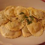 Mushroom ravioli